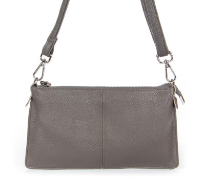Сумка Шкіряна Жіноча Клатч ALEX RAI 8801-2 grey Podium