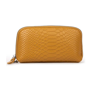 Косметичка шкіра 60096 yellow Podium