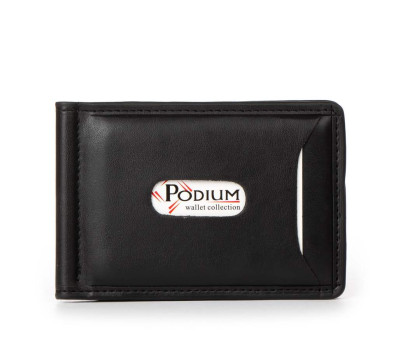 Затискач для банкнот шт.-шкіра 1013-1 black Podium