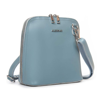 Сумка Шкіряна Жіноча Класична ALEX RAI 32-8803 blue Podium