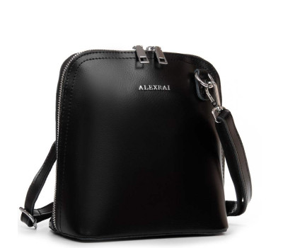 Сумка Шкіряна Жіноча Класична ALEX RAI 32-8803 black Podium