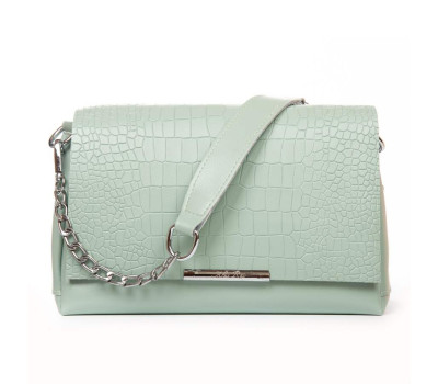 Сумка Шкіряна Жіноча Класична ALEX RAI 9717 blue-green Podium