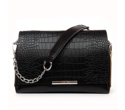 Сумка Шкіряна Жіноча Класична ALEX RAI 9717 black Podium