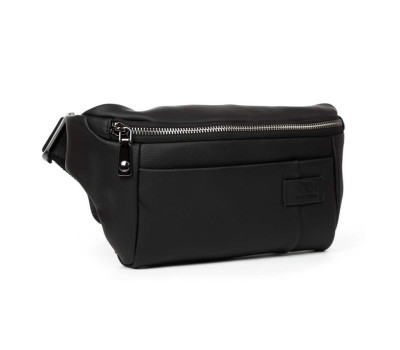 Сумка Шкіряна Чоловіча На пояс BRETTON 8786-56A black Podium