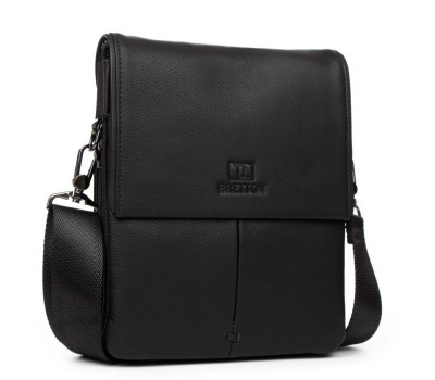 Сумка Шкіряна Чоловіча Планшетний BRETTON 2073-4 black Podium