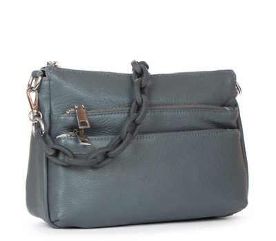 Сумка Шкіряна Жіноча Класична ALEX RAI 3011 blue Podium