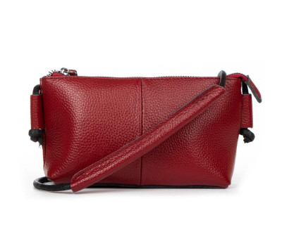 Сумка Шкіряна Жіноча Клатч ALEX RAI 6003 bordo Podium