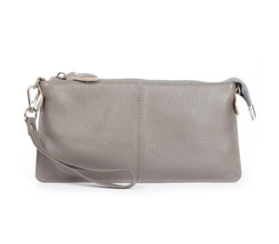 Сумка Шкіряна Жіноча Клатч ALEX RAI 8801-3 grey Podium