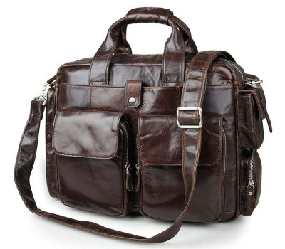 Сумка чоловіча Vintage 14370 Коричнева