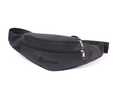 Універсальна сумка на пояс з якісного поліестеру FABRA 22580 Чорний