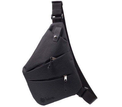 Стильна повсякденна слінг-сумка з якісного поліестеру FABRA 22586 Чорний
