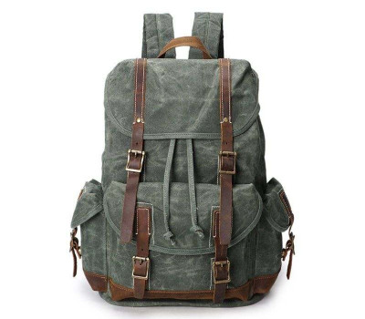 Рюкзак дорожній текстильний Vintage 20056 Зелений