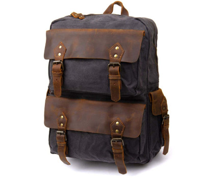 Рюкзак для подорожей Vintage 20108 Сірий