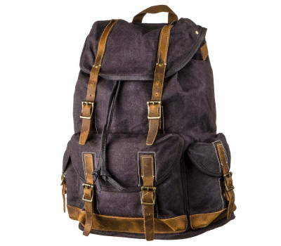 Похідний рюкзак canvas Vintage 20110 Сірий