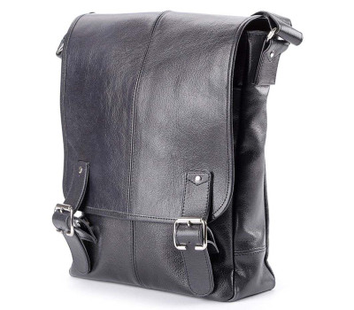 Сумка SHVIGEL 00919 из натуральной кожи Черная