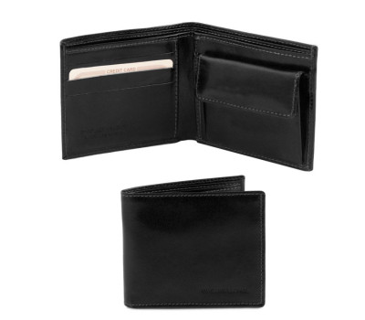 Ексклюзивний шкіряний гаманець чоловічий з монетником Tuscany Leather TL140761