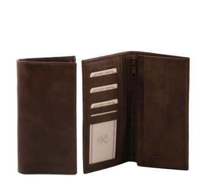 Чоловічий шкіряний гаманець подвійного додавання Tuscany Leather TL140777