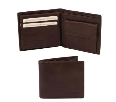 Эксклюзивный кожаный мужской бумажник тройного сложения Tuscany TL141377