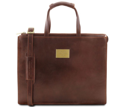 PALERMO - Жіночий портфель на 3 відділення зі шкіри Tuscany Leather TL141343