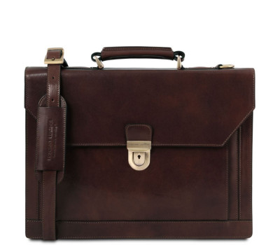 Кожаный портфель на 3 отделения от Tuscany TL141732 Cremona