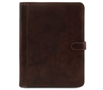 Шкіряна папка для документів на кнопці Adriano Tuscany TL141275