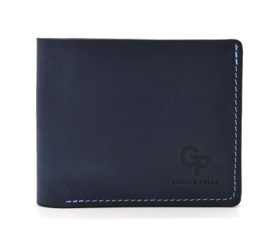 Портмоне Магніт, синій з блакитним Grande Pelle 50517075