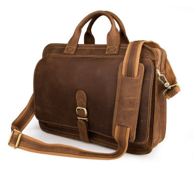 Багатофункціональний чоловічий шкіряний портфель JD6020B John McDee