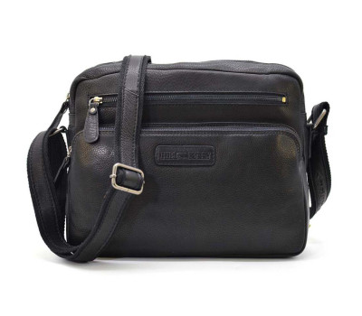Багатофункціональна сумка крос-боді, колір чорний, HILL BURRY HB3162