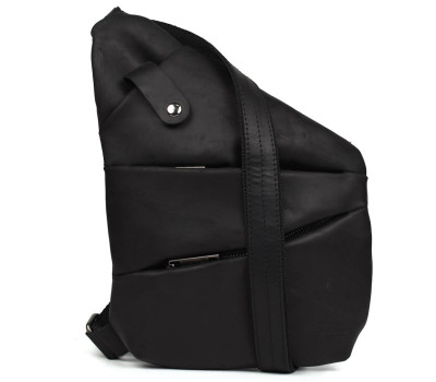 Чоловіча сумка слінг через плече для лівші чорна TARWA RA-6405-3md