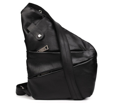 Чоловіча сумка-слінг через плече для шульги чорна TARWA GA-6405-3md