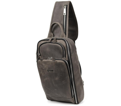 Кожаный рюкзак на одно плечо, рюкзак-слинг TARWA RJ-0910-4lx