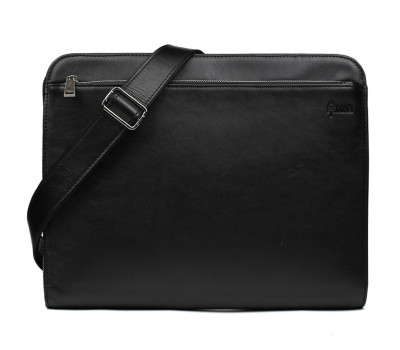 Папка A4 шкіряна з наплечним ременем для документів GA-2142-4lx TARWA чорна