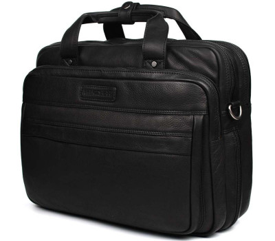 Велика сумка для ноутбука 17 дюймів Hill Burry HB4075A чорна