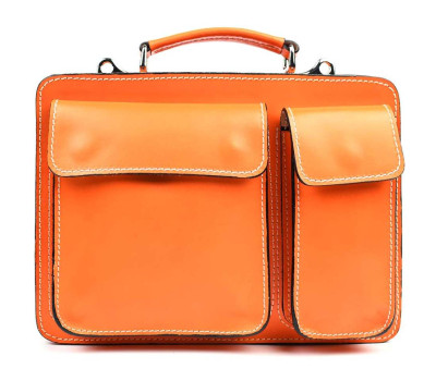 Жіночий портфель шкіряний Firenze FR7007O помаранчевий