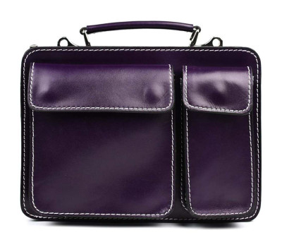 Жіночий шкіряний портфель Firenze FR7007P сливовий