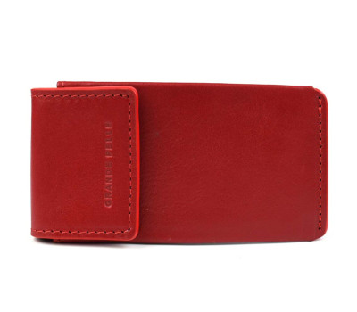 Ключниця шкіряна Grande Pelle 400660 червона глянсова