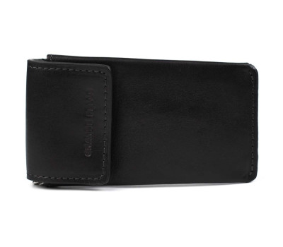 Ключниця шкіряна Grande Pelle 400610 чорна глянсова