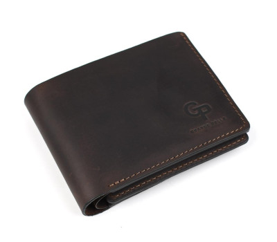 Шкіряне портмоне Аmico Grande Pelle, коричневий крейзі хорс 515120