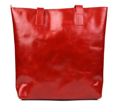 Жіноча сумка шоппер шкіра Алькор Limary lim-3440GR lipstick Red