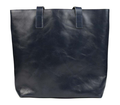 Жіноча сумка шоппер шкіра Алькор Limary lim-3440GK синя