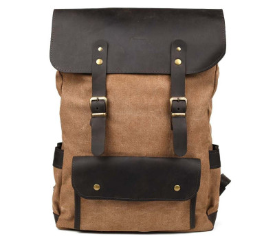 Рюкзак для ноутбука з канвас та крейзі хорс RCc-9001-4lx бренду TARWA