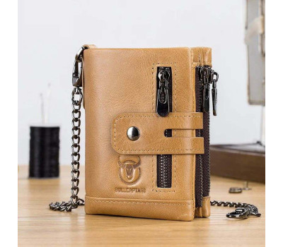 Чоловічий гаманець розкладний конячний з ланцюжком TW040B Bull