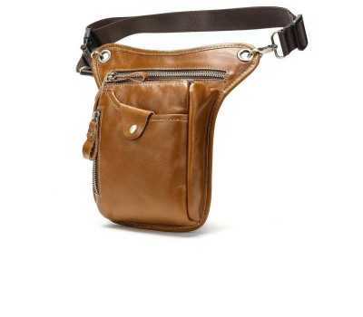 Сумка кобура шкіряна стегна Bexhill bx9667B коньячна