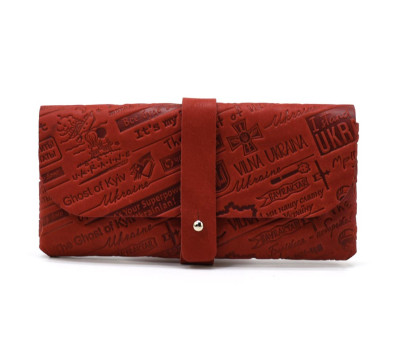 Чехол для очков кожаный LIMARY lim-RR214 красный