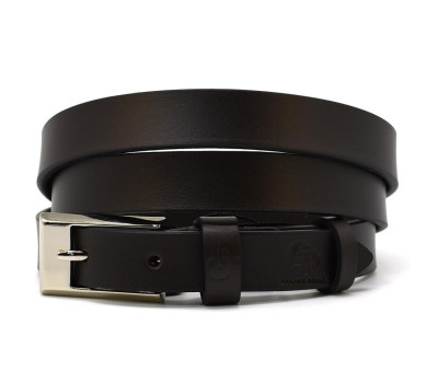 Ремень женский тонкий Grande Pelle 213300300 в черном цвете