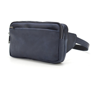 Напоясная сумка на два отделения TARWA RK-0704-3md синий крейзи