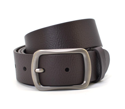 Ремень из кожи буйвола st17044694 коричневый 40мм