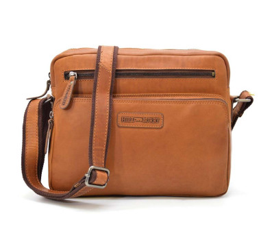 Багатофункціональна сумка крос-боді, колір коньячний, HILL BURRY HB3162B