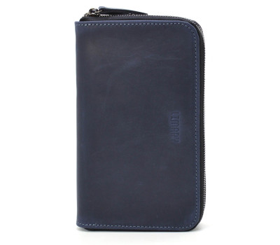 Клатч чоловічий шкіряний на два відділення LIMARY Lim-0128RK синій