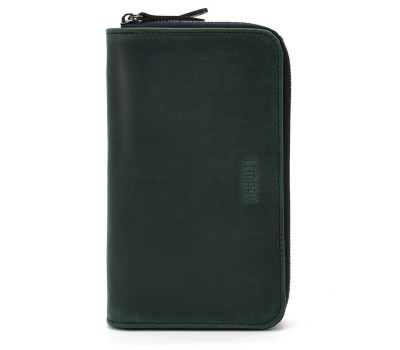 Клатч мужской кожаный на два отделения LIMARY Lim-0128RE зеленый